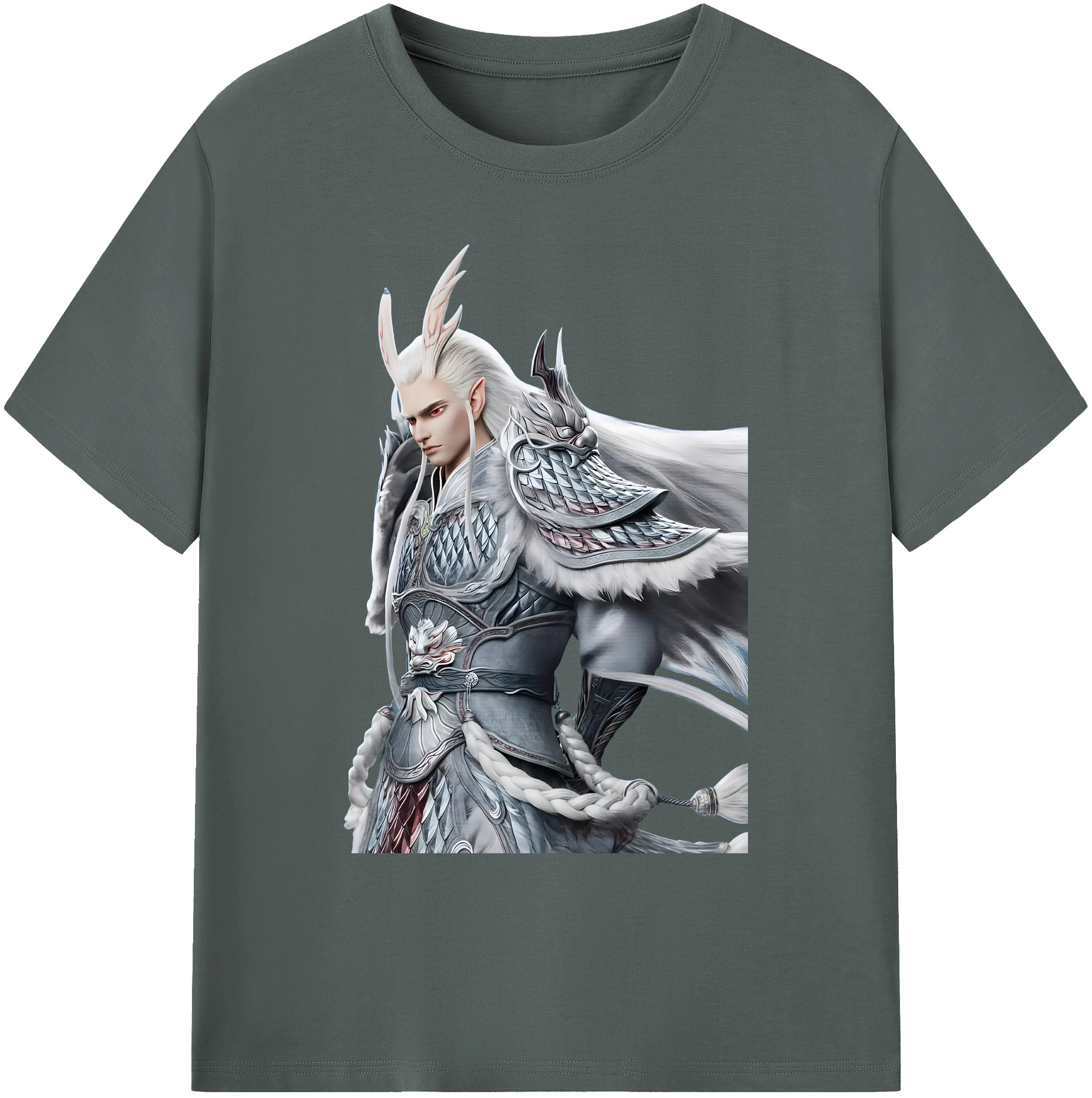 （画像用） Ne Zha 2 ナタ 魔童の大暴れ 綿100％ メンズ半袖Tシャツ｜肌触りやわらか＆通気性